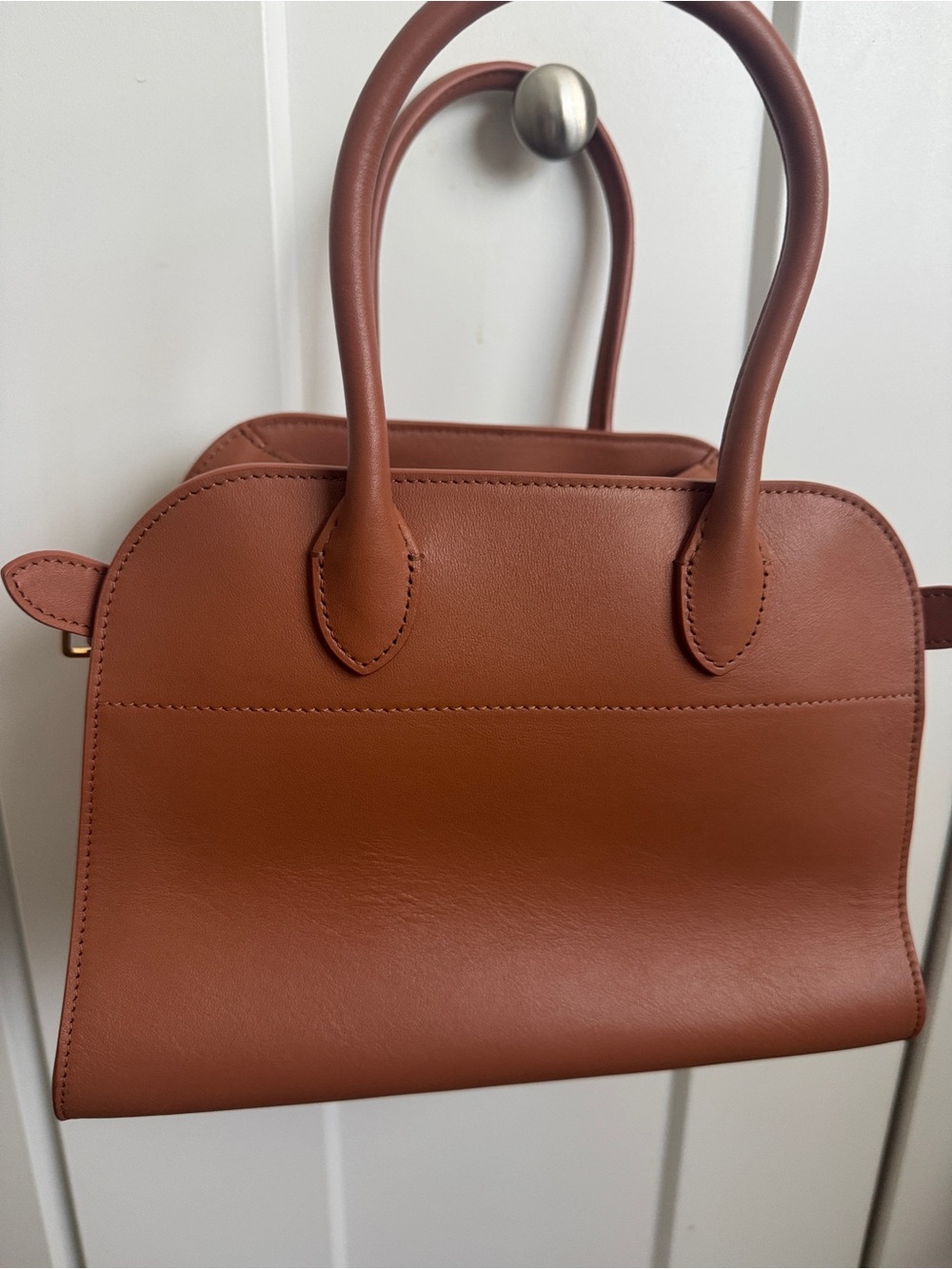 Unbranded Classic Brown Leather Tote Handbag